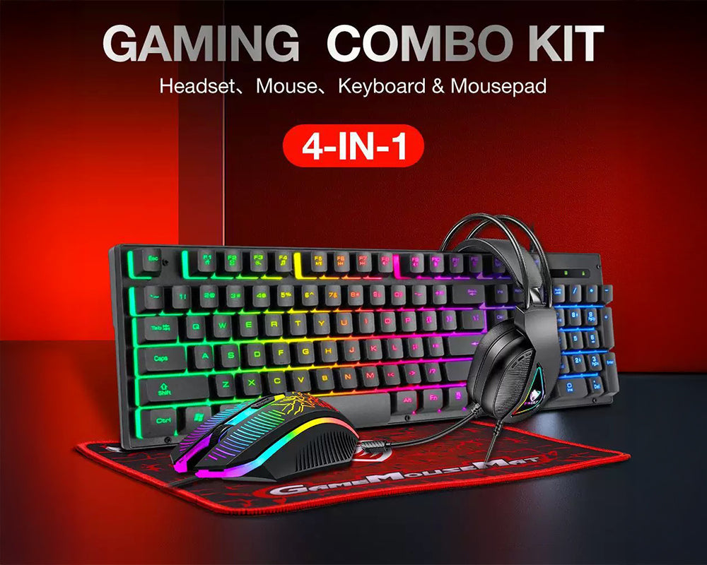 Gaming keyboard with lights