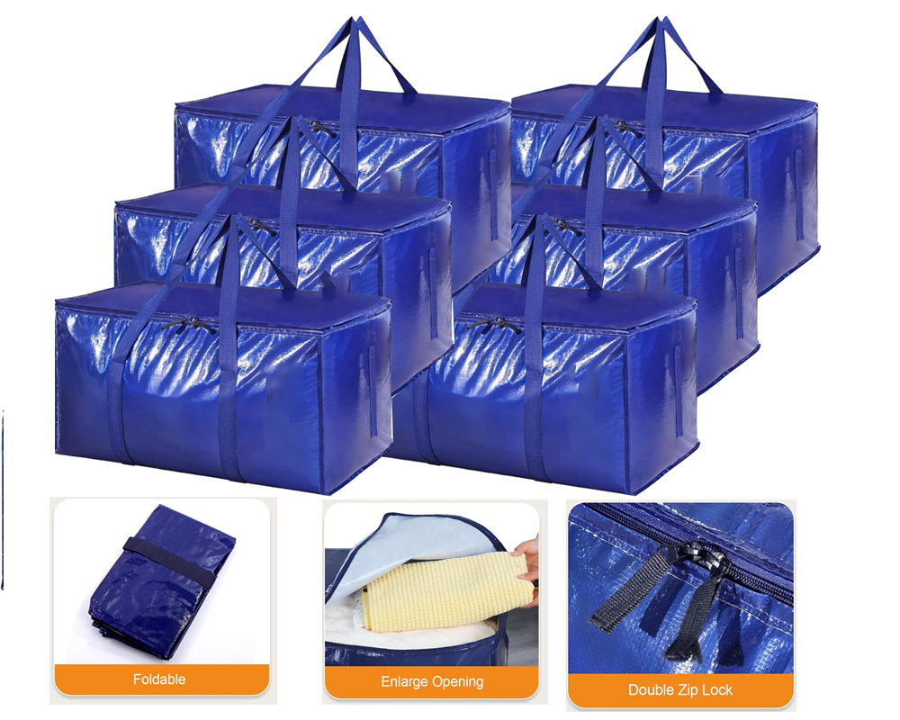Navy blue moving bags set