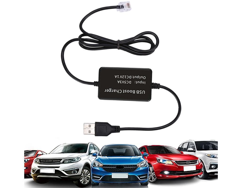 Radar detector power cord black
