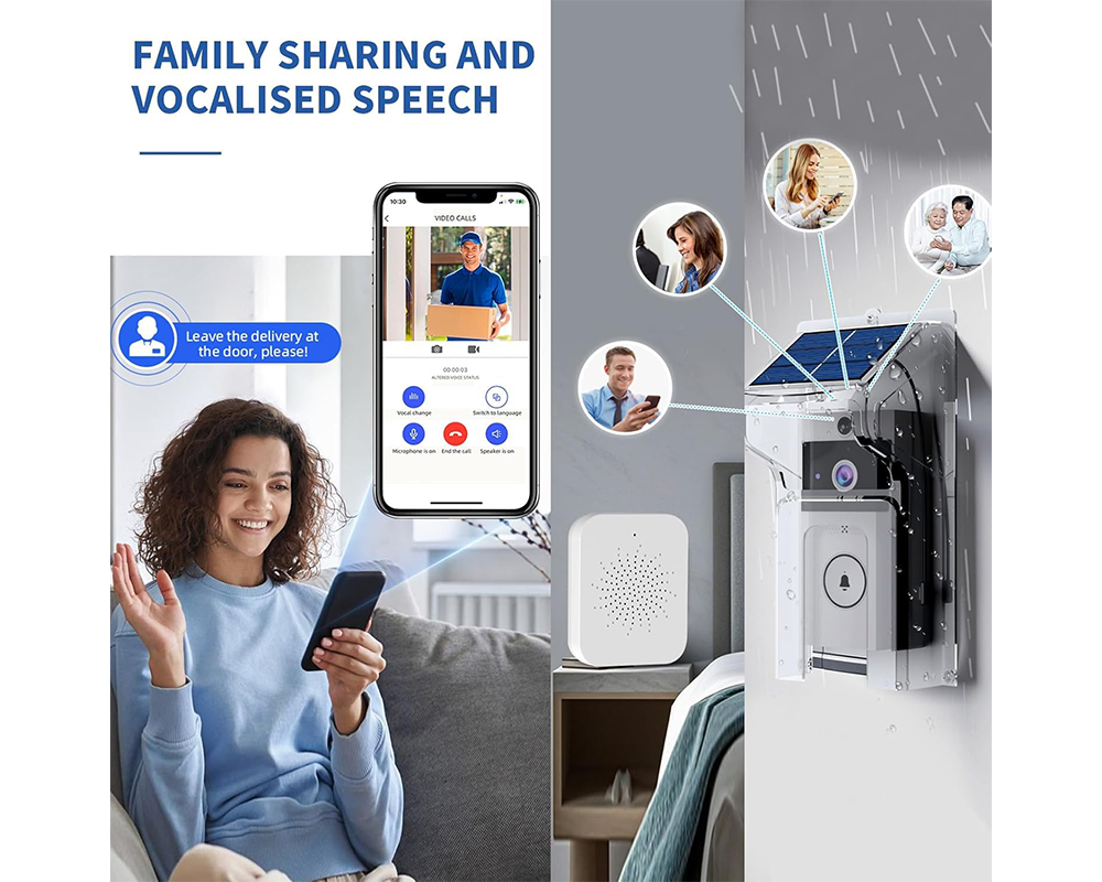 Outdoor wireless doorbell