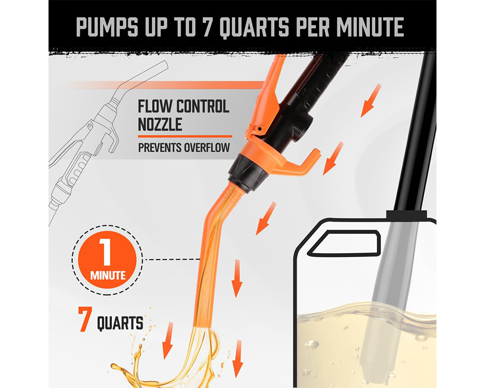 Orange electric fuel pump