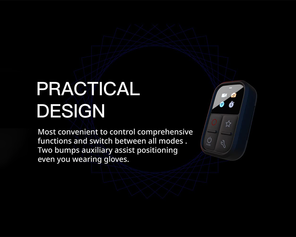 Compact GoPro wireless remote