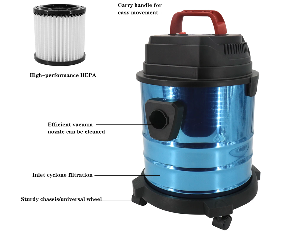 Wet and Dry Vacuum Cleaner – 1500W Wet and Dry Vacuum Cleaner 20L Tank