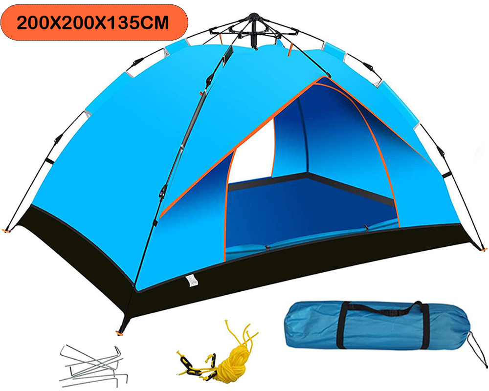 Tent stakes and guide ropes