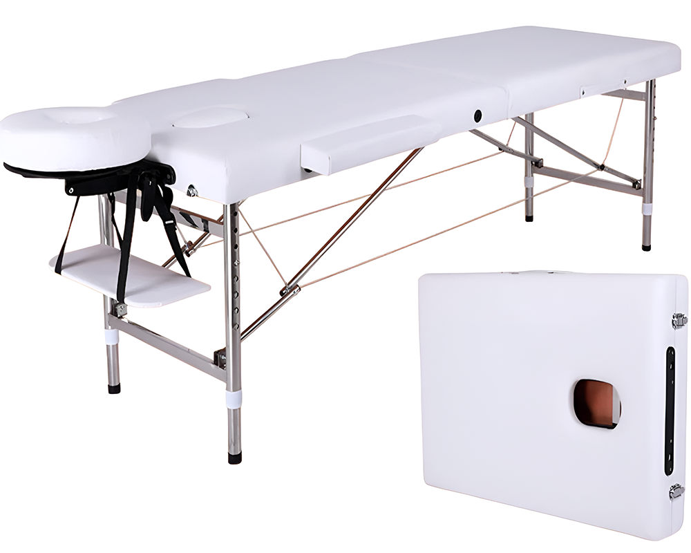 Massage table carrying handle