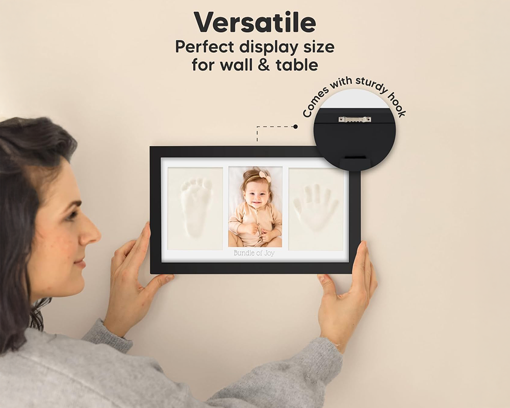 Baby Footprint & Handprint Keepsake Frame – NZ DIY Clay Kit
