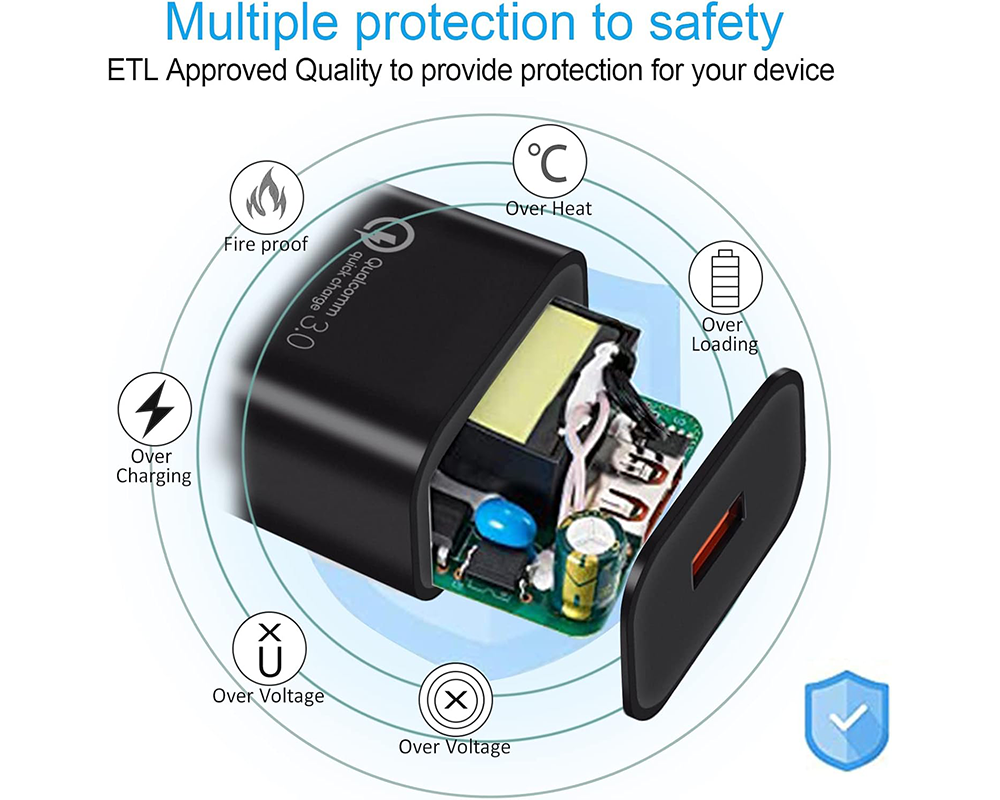 safe USB charger device