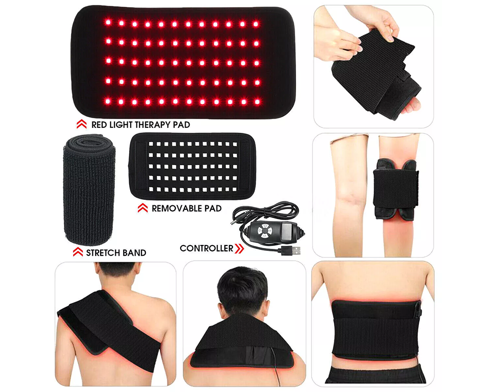 Portable red light belt