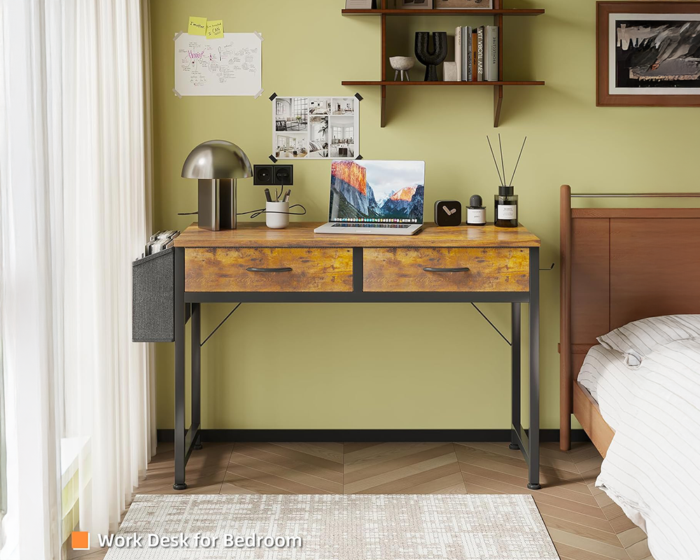 Computer desk with hook