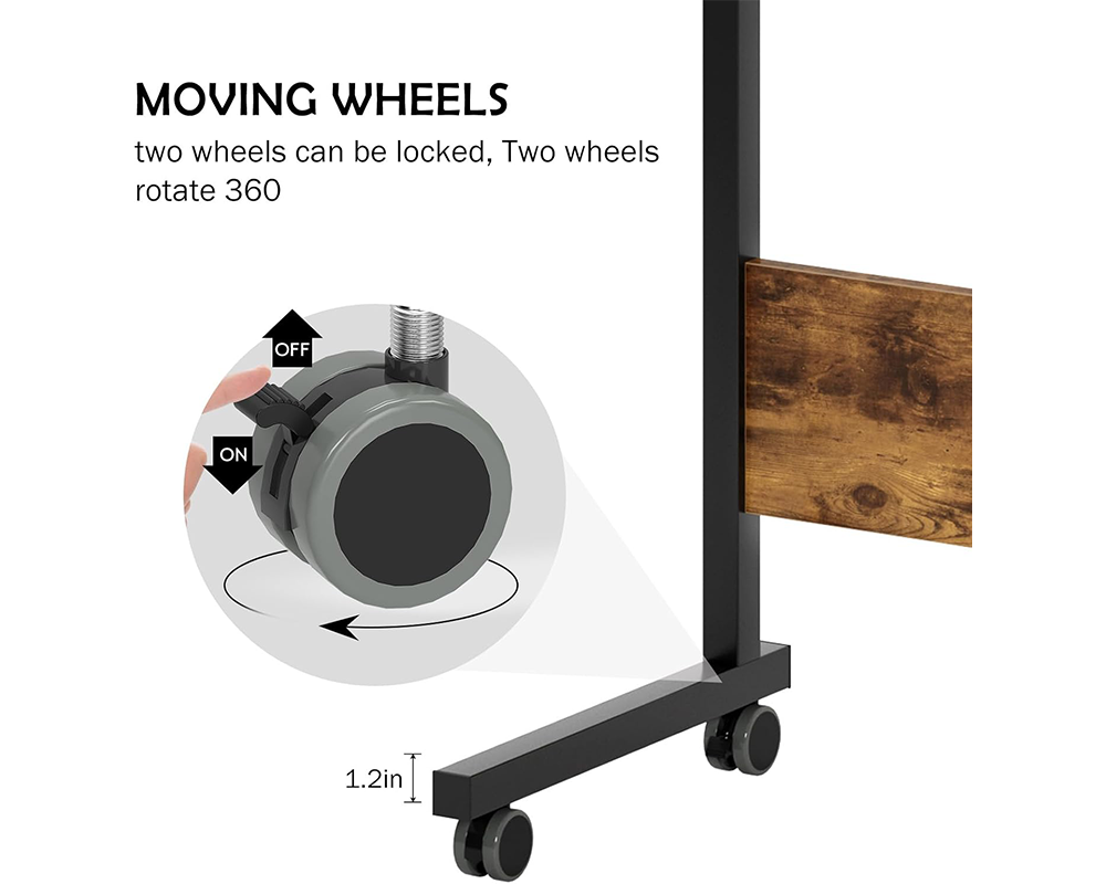 Mobile workstation laptop desk