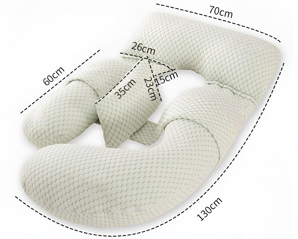 Ergonomic pregnancy pillow design