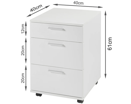 Office Filing Cabinet with Wheels File Organiser