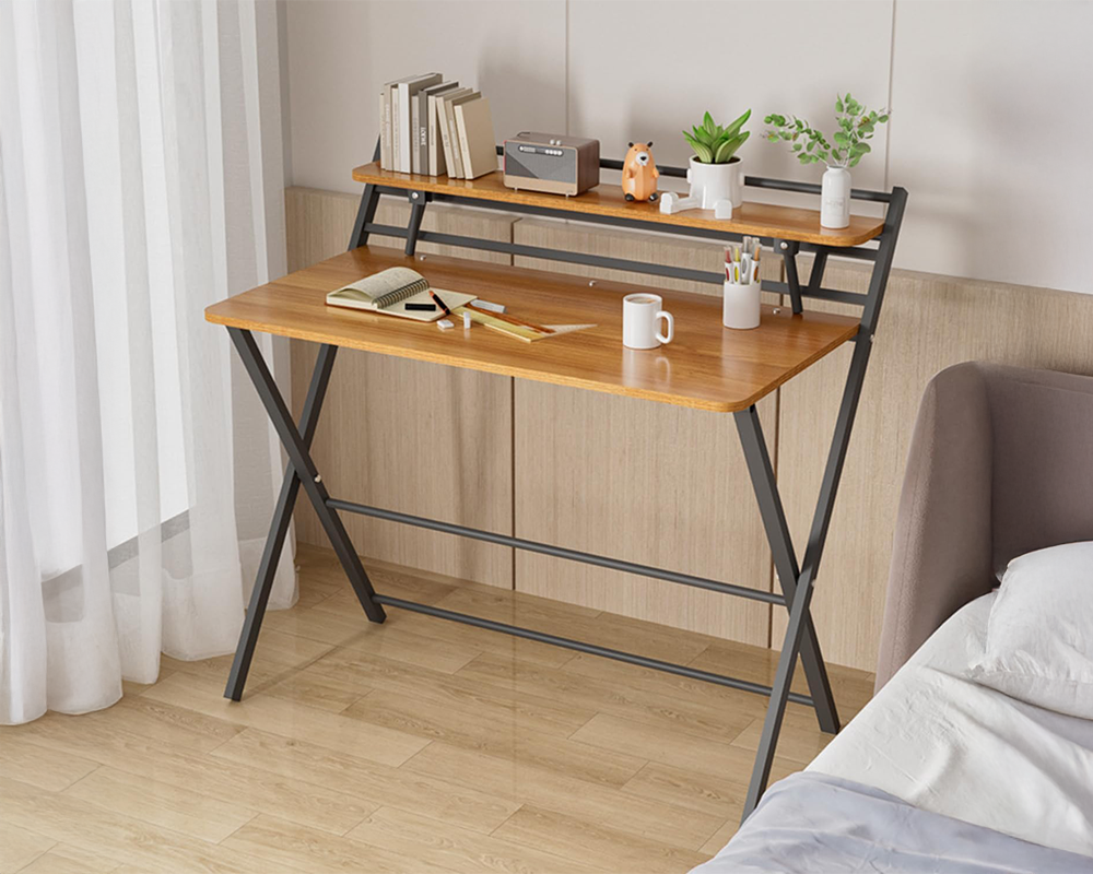 Space saving desk