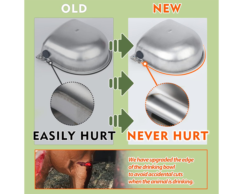 Easy install water bowl