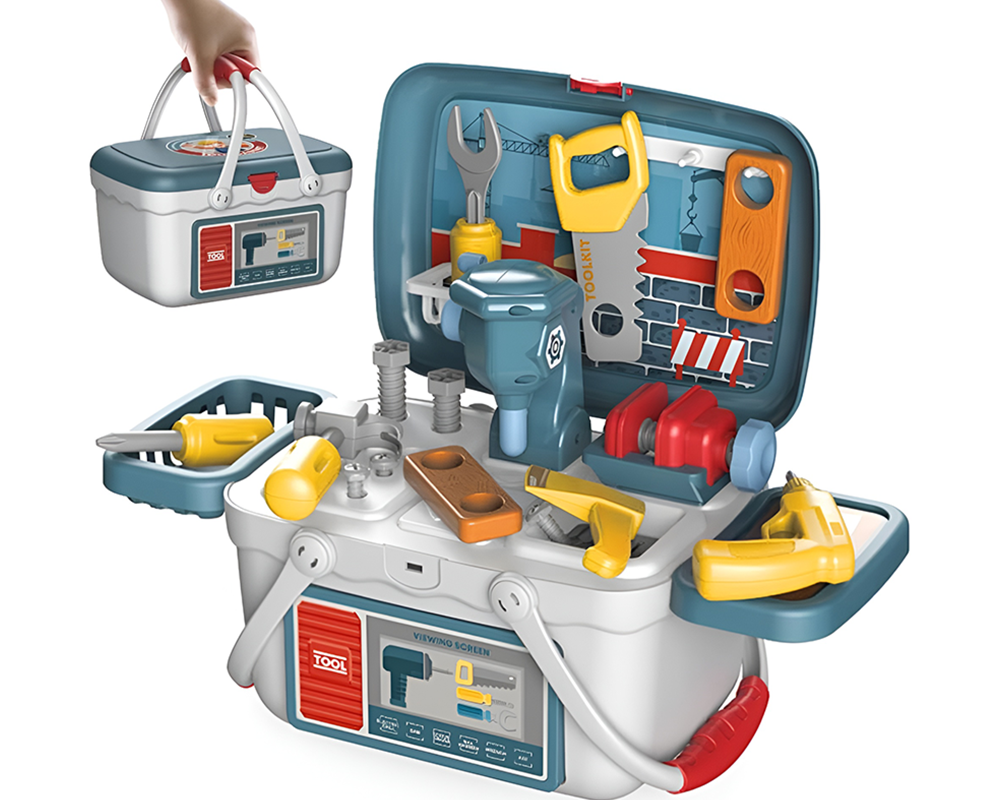 Blue kids tool set