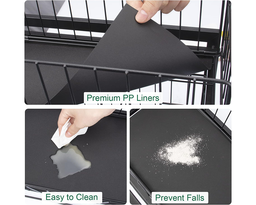 Kitchen cabinet sliding basket
