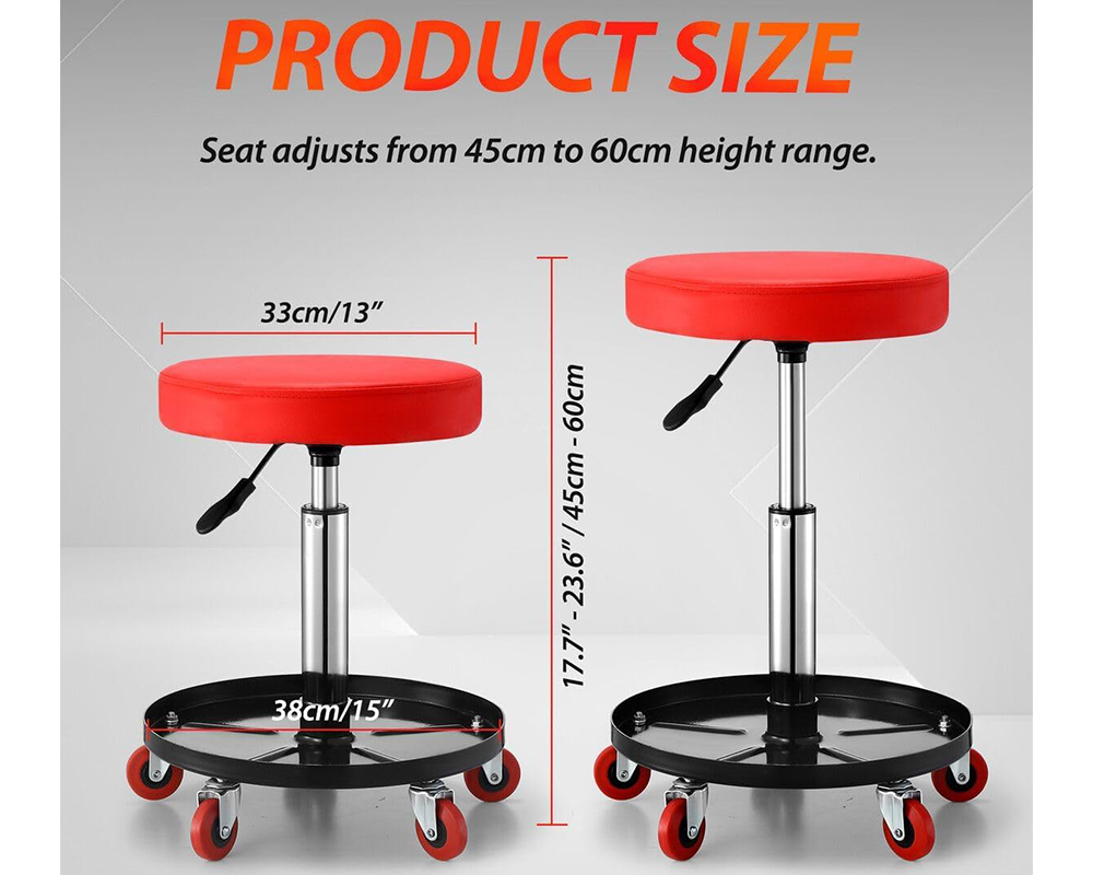 Mechanic chair with tool tray