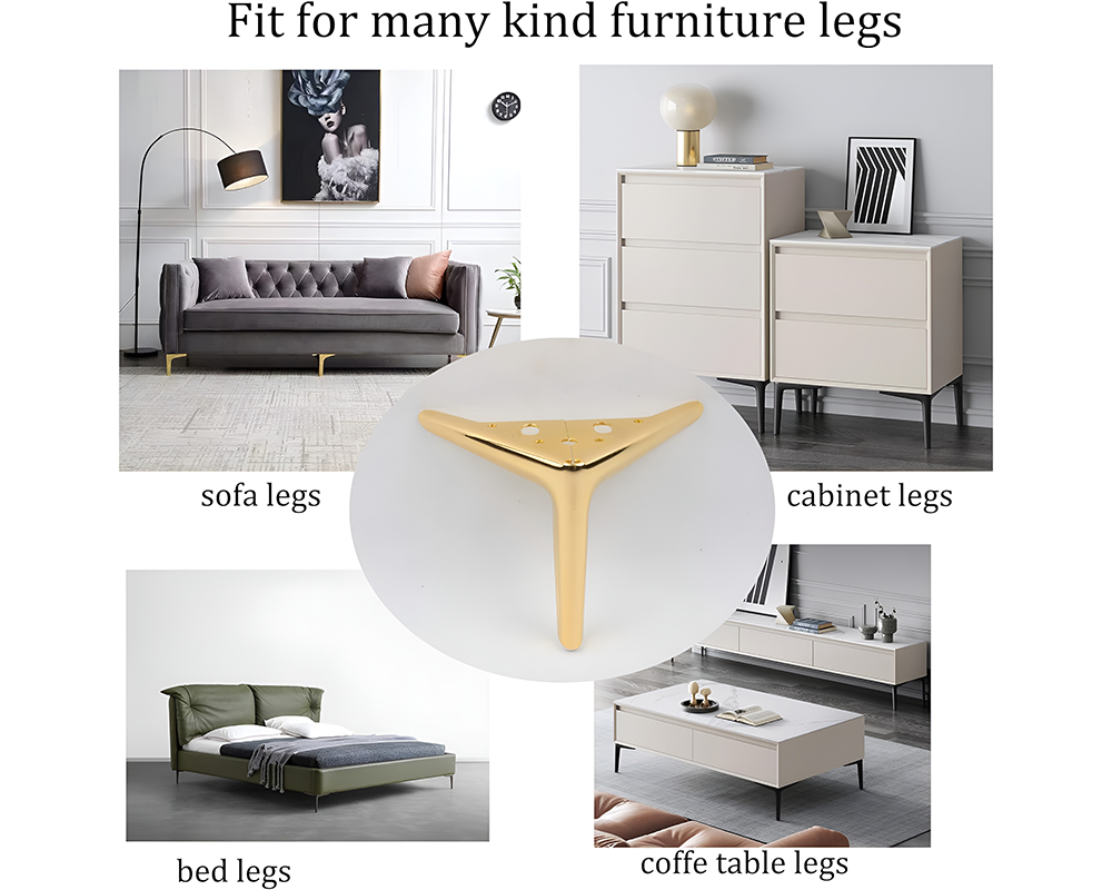 Metal sofa legs set