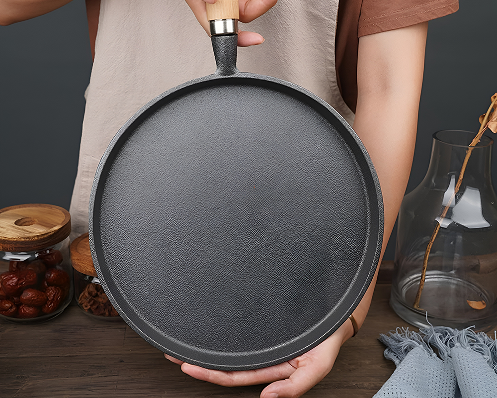 Natural seasoned frying pan