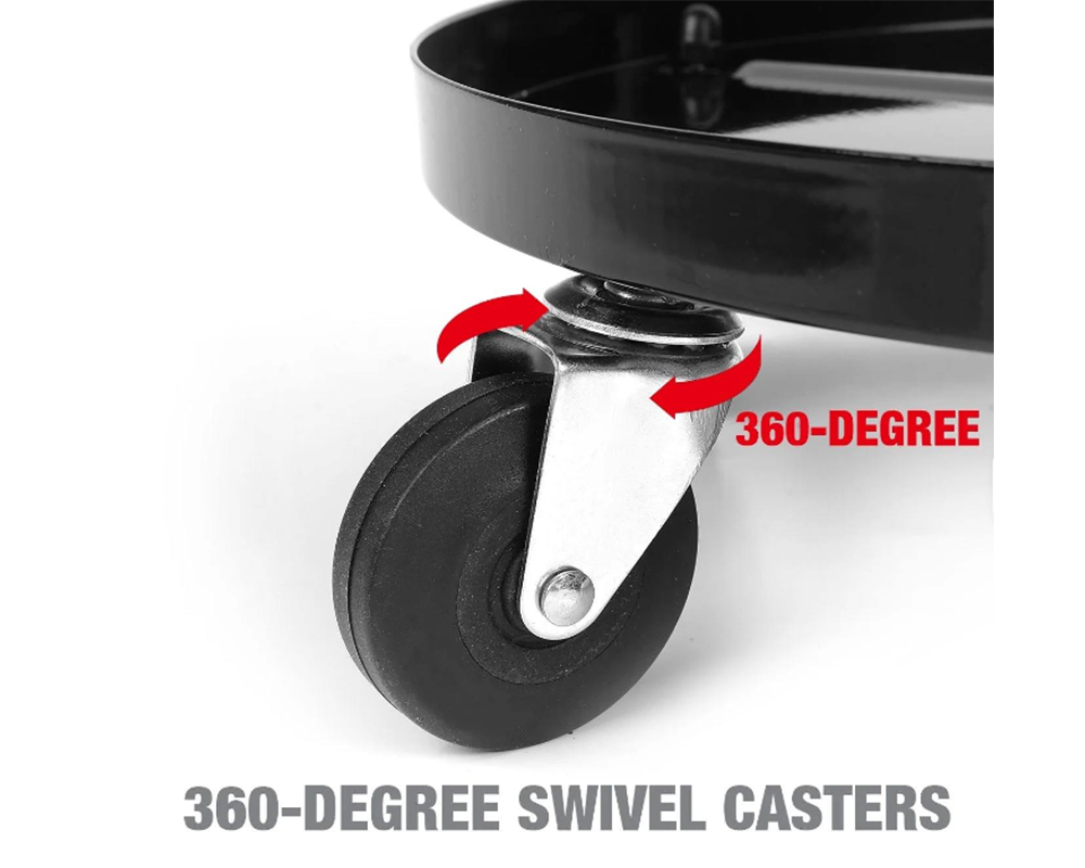 steel frame garage stool