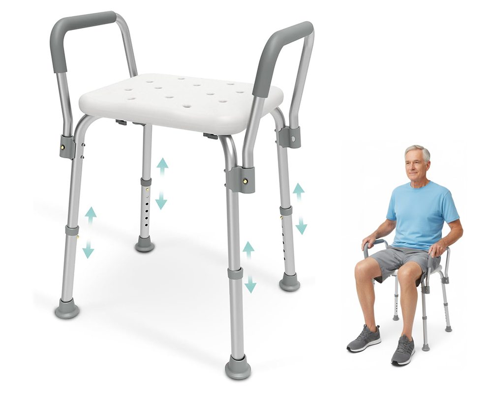 Stable shower chair for mobility aid