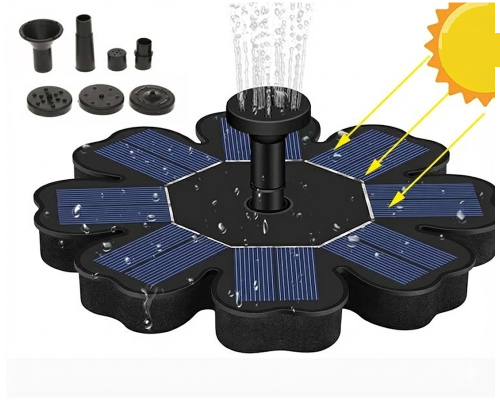 Solar Powered Fountain Pump For Bird Bath Fountain Water Pump