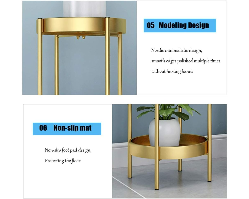 Plant stand with anti rust coating
