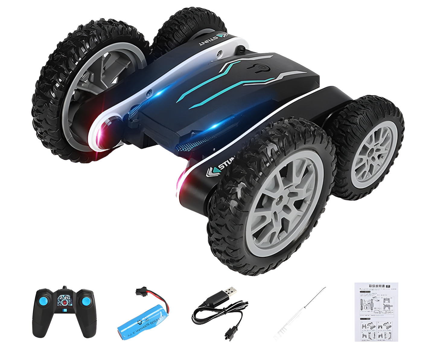 black and white RC car