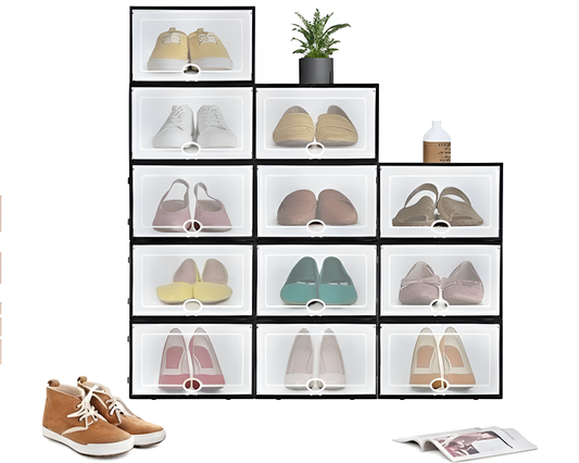 Stackable shoe organizer