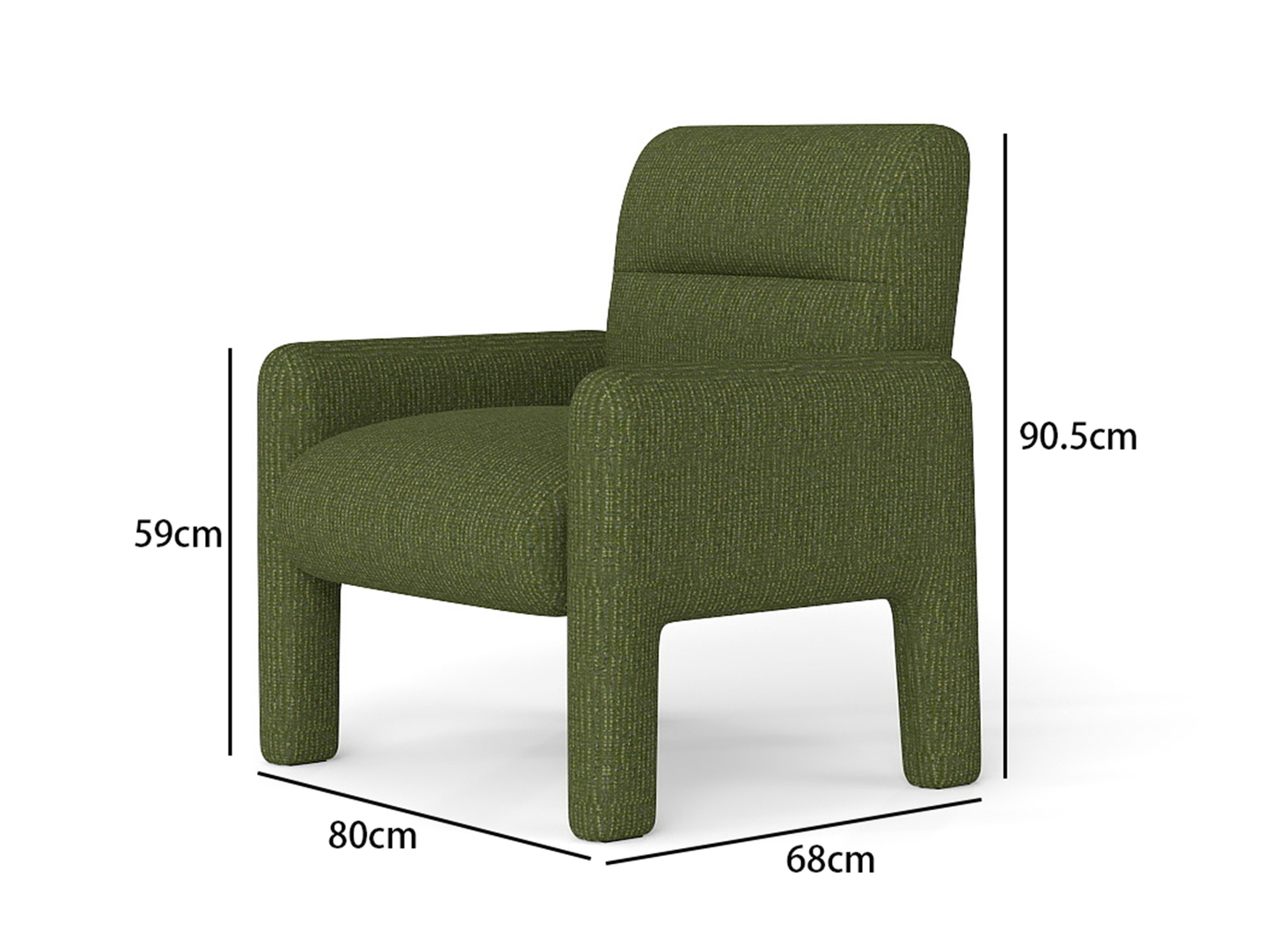Hunter Green 3 Piece Sofa Set
