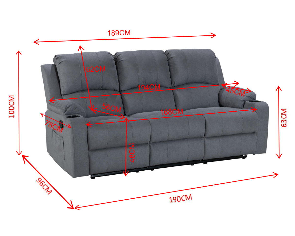 3 Seater Recliner Sofa