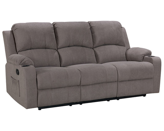 Soft chenille fabric three seat sofa