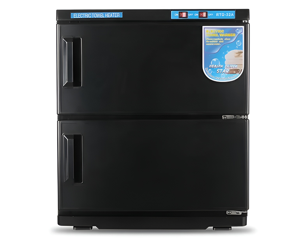 Towel sterilizer with basket