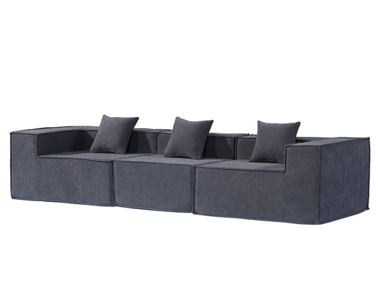 Compressed modular sofa packaging