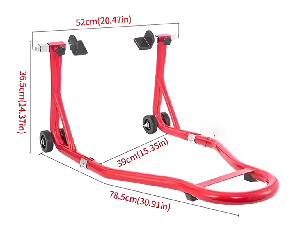 High gloss finish paddock stand