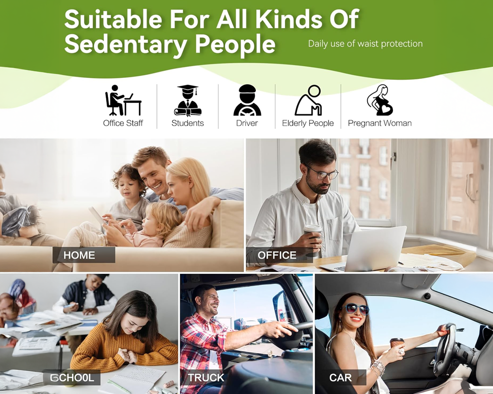 Cushion Lumbar Support Pillow Set