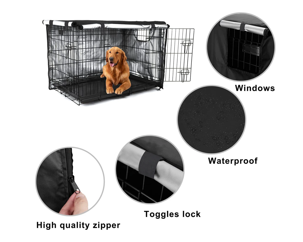 Crate cover in home setting