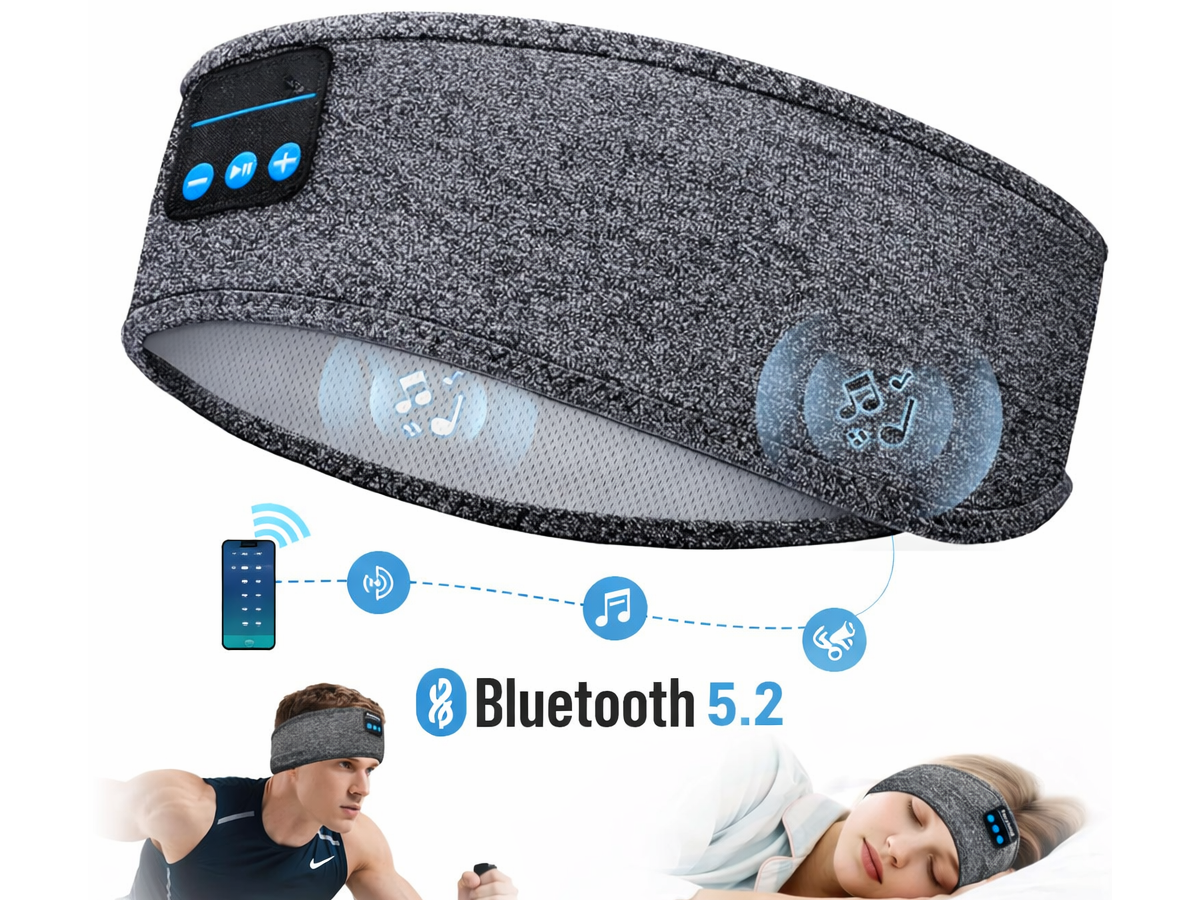 Sleeping Headphones Headband Bluetooth Sleep Eye Mask