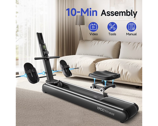 16 Levels Rowing Machines Dual Slide Rail