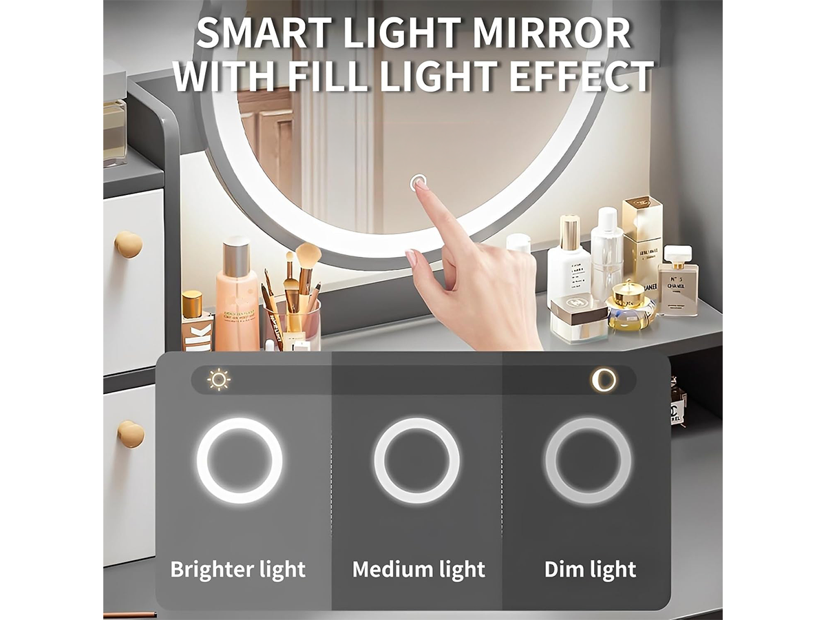 Dressing Table with LED Mirror