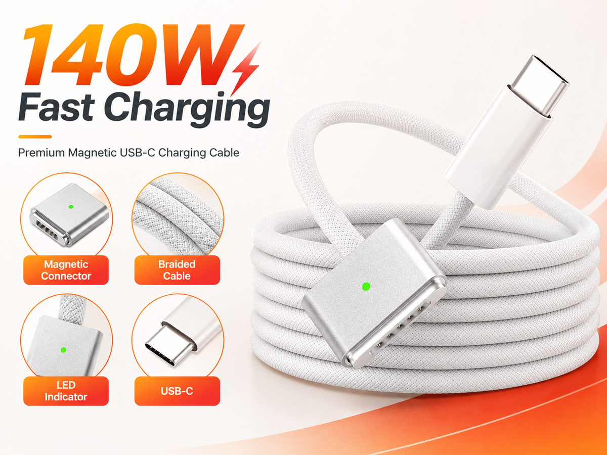 Replacement USB C to Magsafe 3 Charging Cable 2M