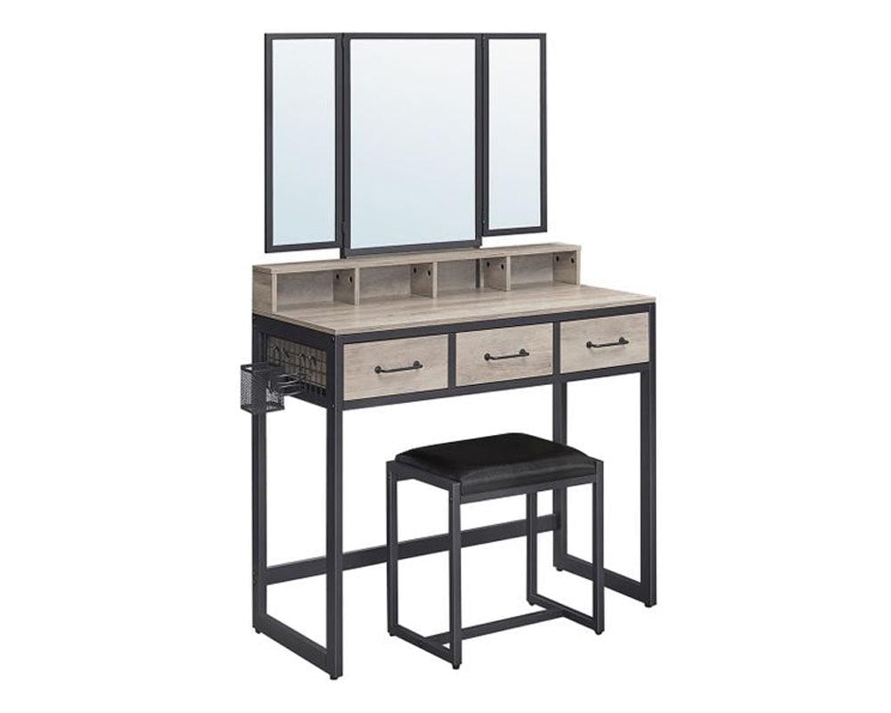 VASAGLE Makeup Vanity with Stool Dressing Table