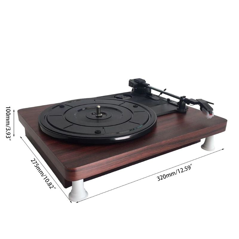 Vinyl record player black