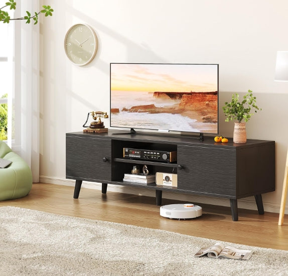 Entertainment Center with Storage TV Stand for 55 60 Inch TV TV Console Bench