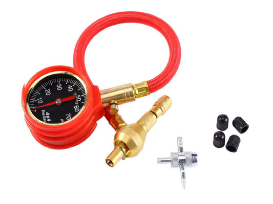 Dial meter tire pressure tester