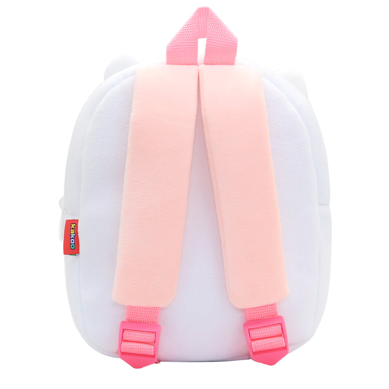 Toddler & Daycare Backpack-White Cat