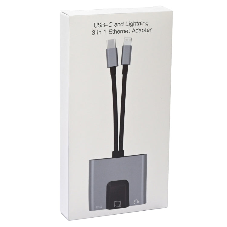 USB Type-C and Lightning to Ethernet Adapter Hub