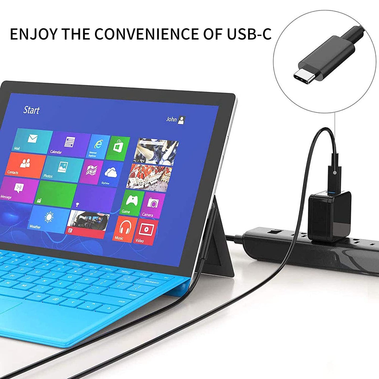Surface Go charging cable