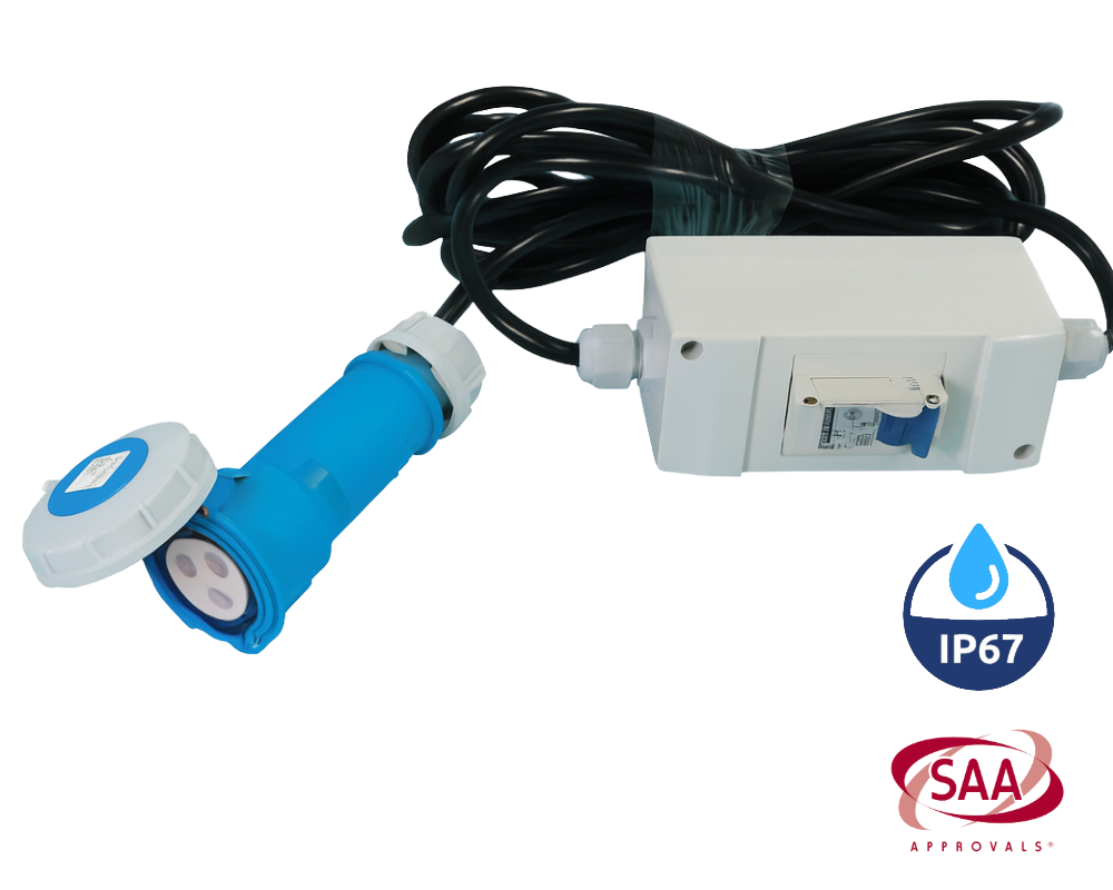 Caravan Extension Cable Adaptor 2m IP67