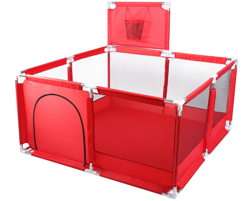 Baby Kids Play pen Yard Fence Play Pen Red
